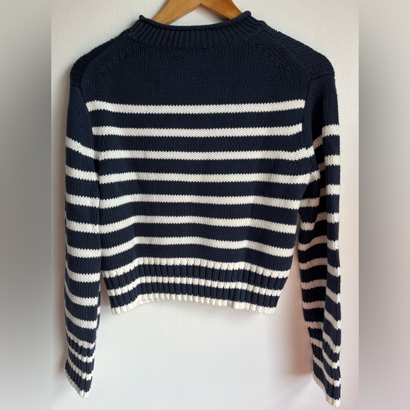 J. Crew Sweaters - NWT J.Crew Women's Size XXS Rollneck sweater in Navy/White stripes